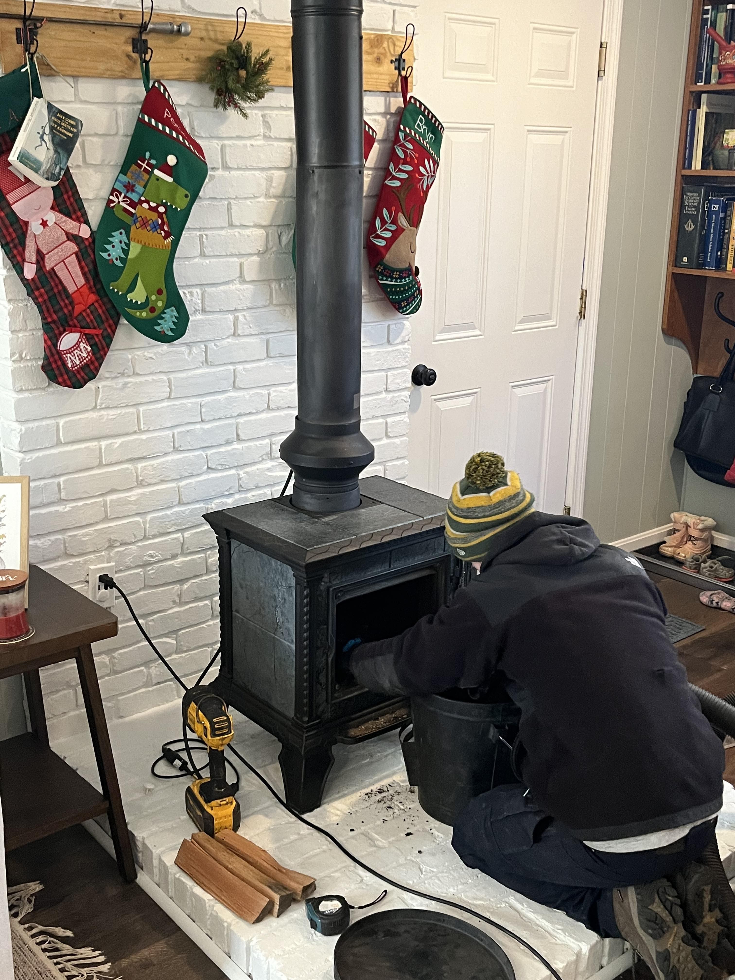 A photo Anything Chimney took of a Danville NH Chimney Cleaning